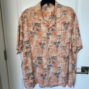 Tropical short sleeved men's shirt